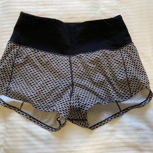 Lululemon high rise speed up shorts